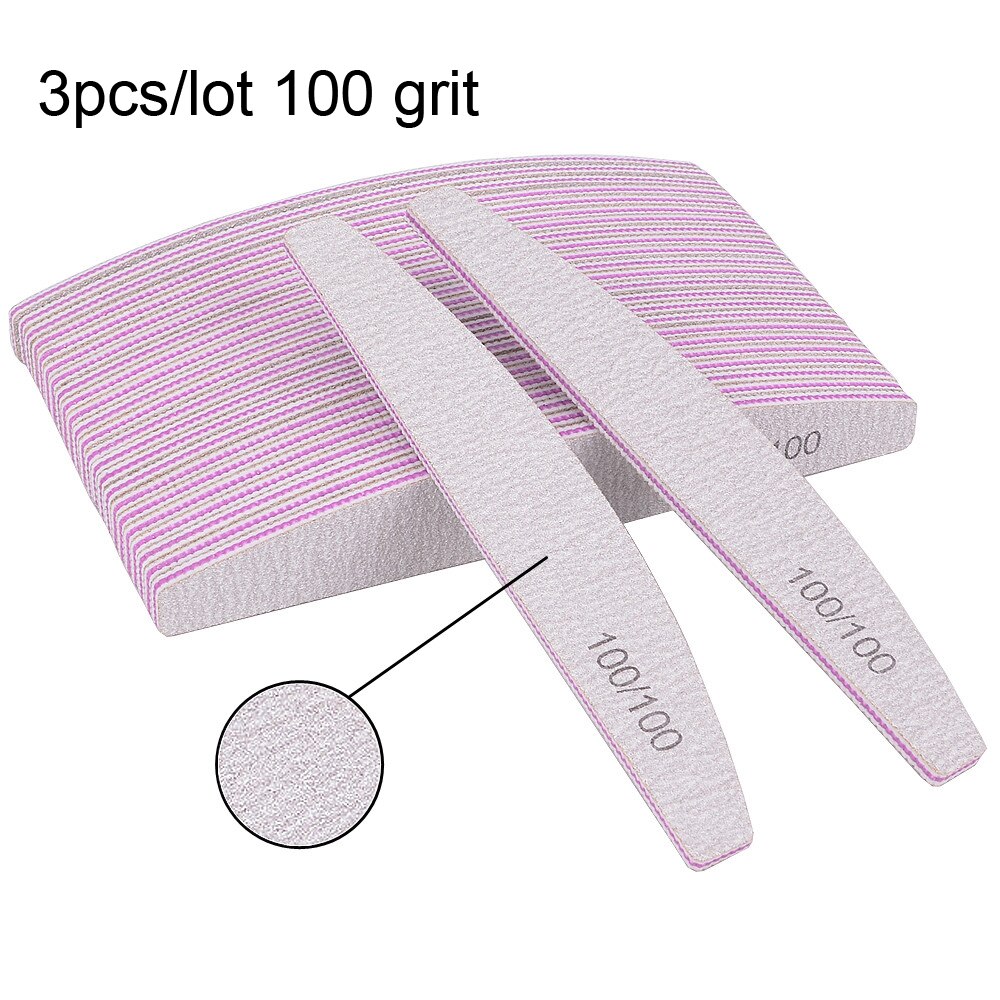 3/5/10Pcs Nail File Sandpaper Strong Thick Nail Files Buffer