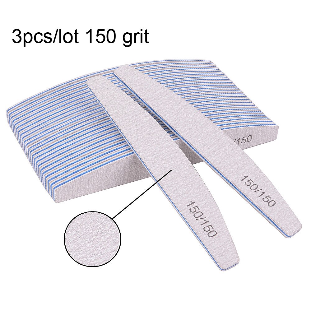 3/5/10Pcs Nail File Sandpaper Strong Thick Nail Files Buffer