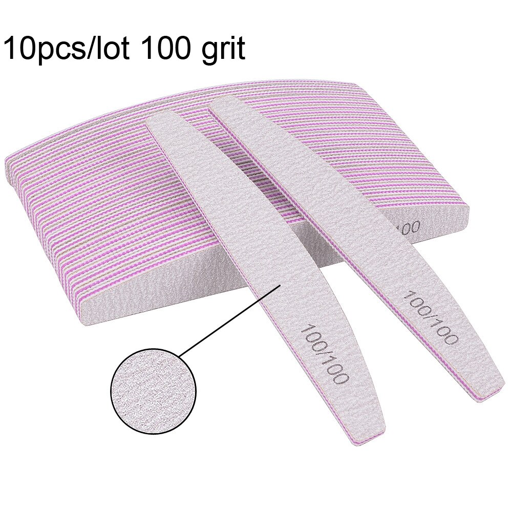 3/5/10Pcs Nail File Sandpaper Strong Thick Nail Files Buffer