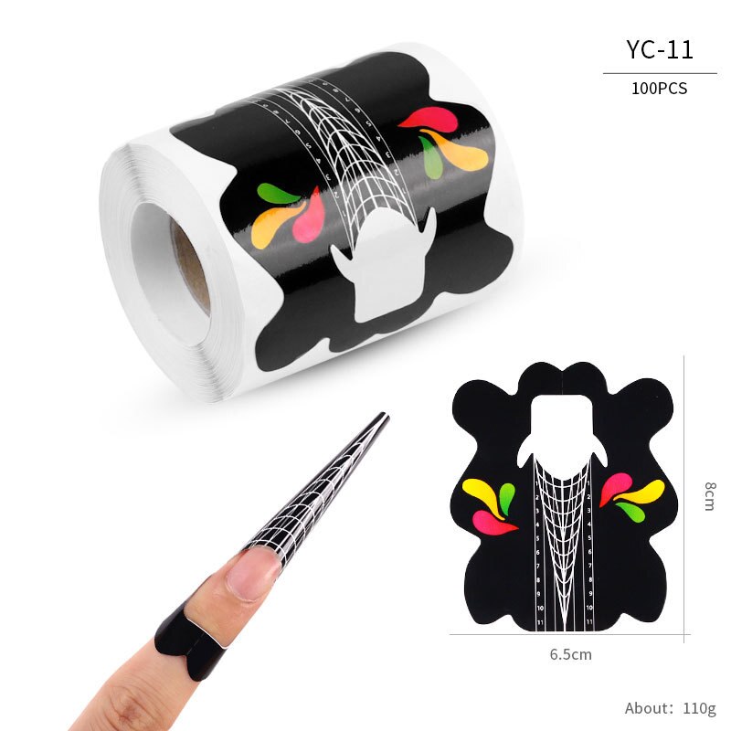 Acrylic Gel Nail Lengthening Sticker Ppaper Clips