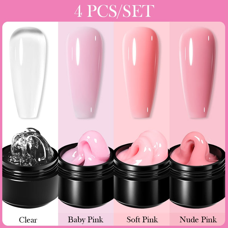 15ML Non Stick Hand Solid Extension Gel Nail Polish