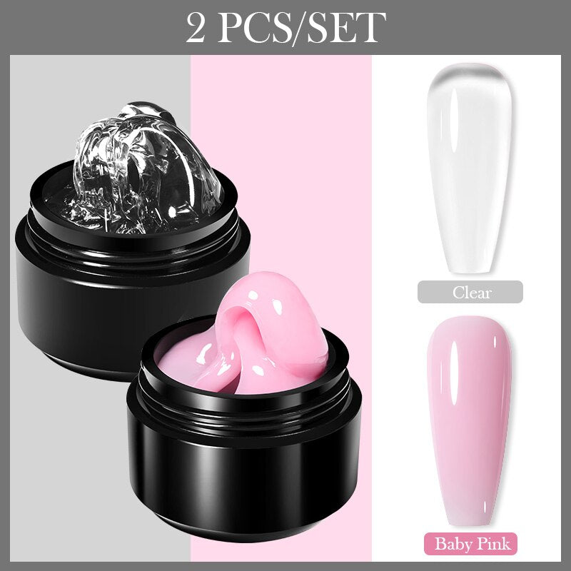 15ML ノンスティック ハンド ソリッド エクステンション ジェル ネイル ポリッシュ