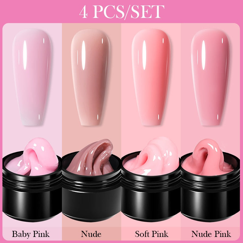 15ML Non Stick Hand Solid Extension Gel Nail Polish