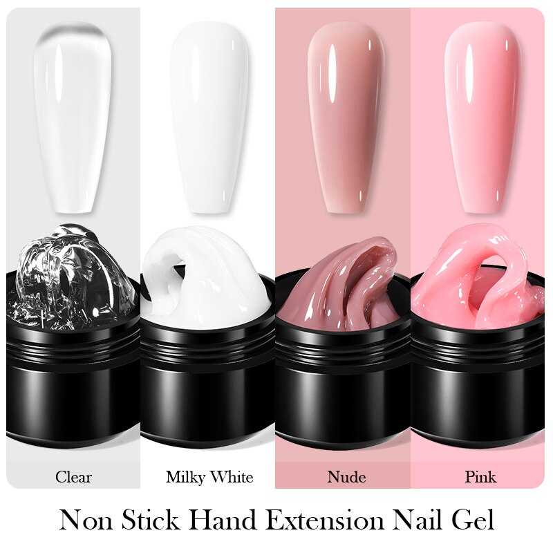 15ML Non Stick Hand Solid Extension Gel Nail Polish