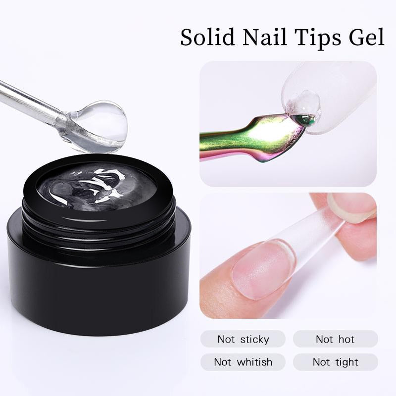 Solid Tips Gel Nail Polish Easy Stick  5 IN 1 Glue Gel