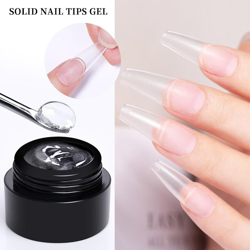 Solid Tips Gel Nail Polish Easy Stick  5 IN 1 Glue Gel