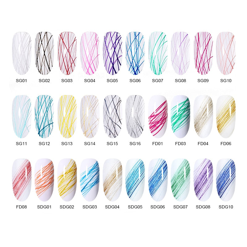 Spider Wire Gel Nail Polish 5ml Flower Drawing Painting Gel