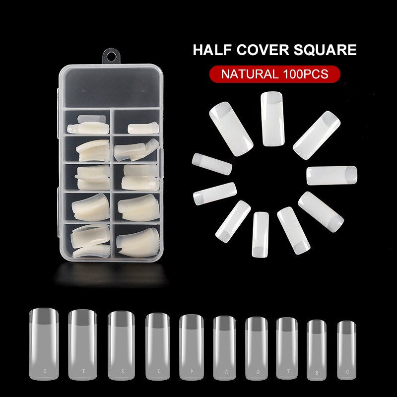 False Nail ABS Nail Cap Acrylic Tip Accessories 100/120 pcs