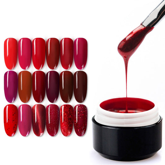 Advanced 5g Red Series Nail Polish 30 colors Gel painting