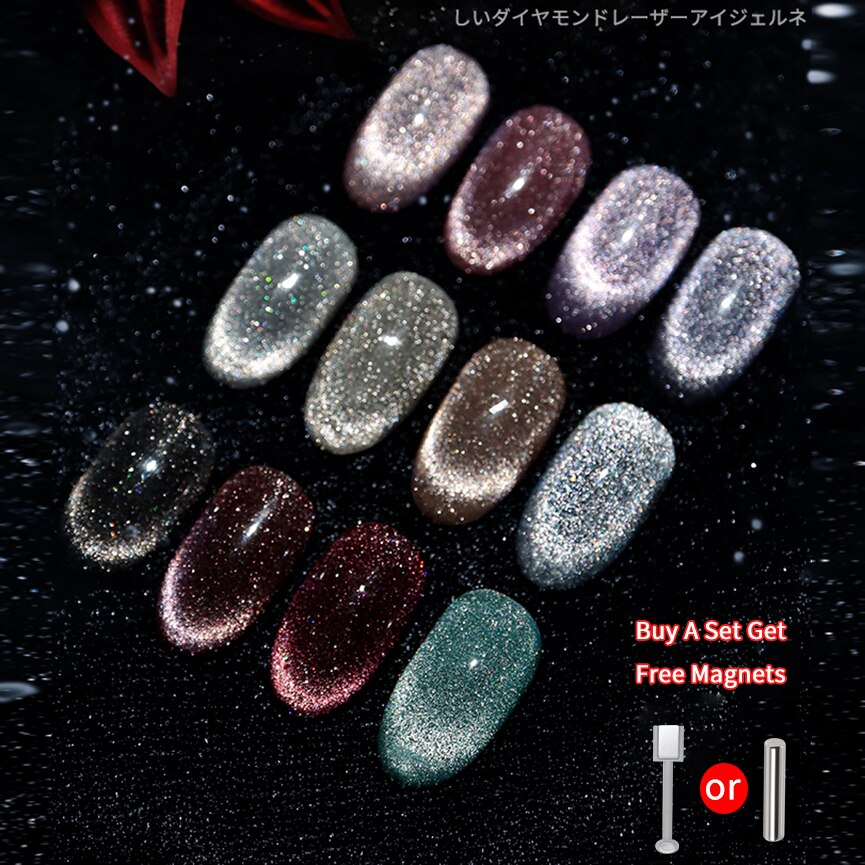 Nail Polish Cat Eye Gel Nail Art 8ML Glitter