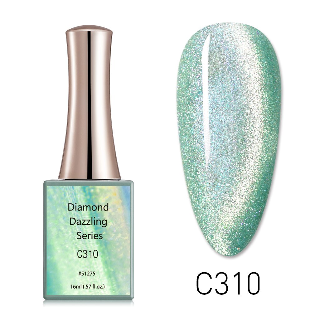 Nail Gel Polish Diamond Dazzling Cat Eye Glitter