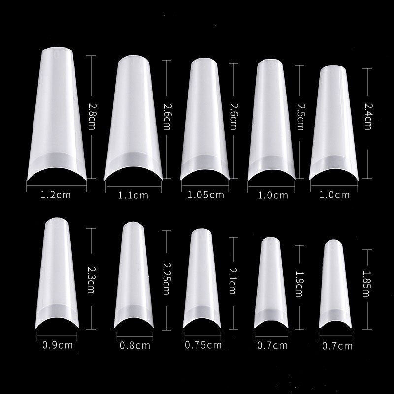 French Cowboy False Nails White 500 pieces