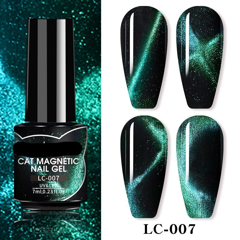 9D Reflective Cat Eye Magnetic Glitter Nail Polish