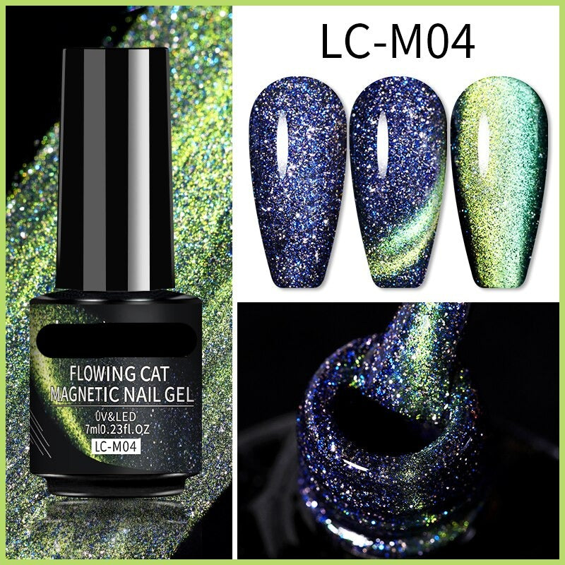 9D Reflective Cat Eye Magnetic Glitter Nail Polish