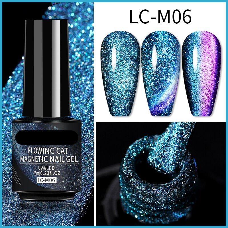 9D Reflective Cat Eye Magnetic Glitter Nail Polish