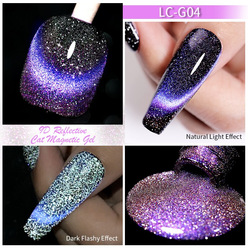 9D Reflective Cat Eye Magnetic Glitter Nail Polish