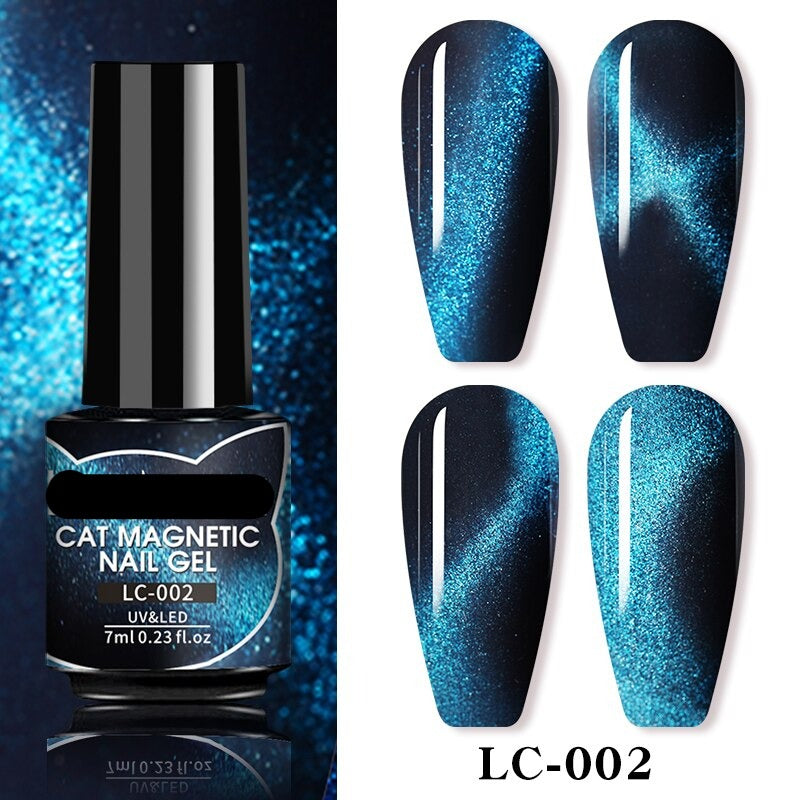 9D Reflective Cat Eye Magnetic Glitter Nail Polish