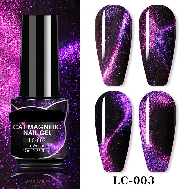 9D Reflective Cat Eye Magnetic Glitter Nail Polish