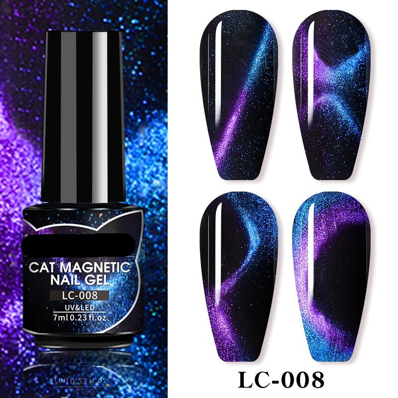 9D Reflective Cat Eye Magnetic Glitter Nail Polish