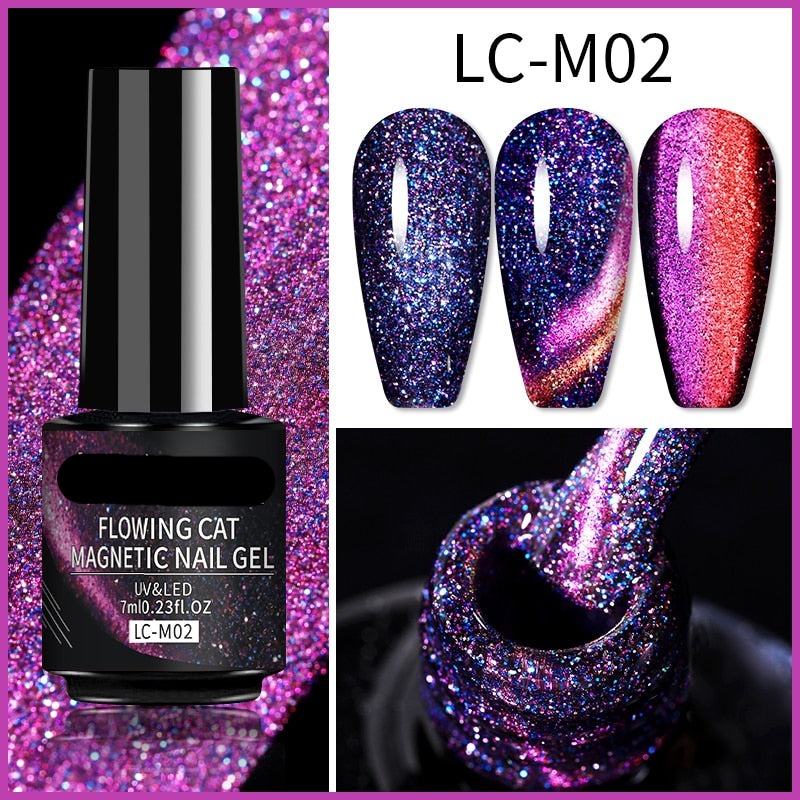 9D Reflective Cat Eye Magnetic Glitter Nail Polish