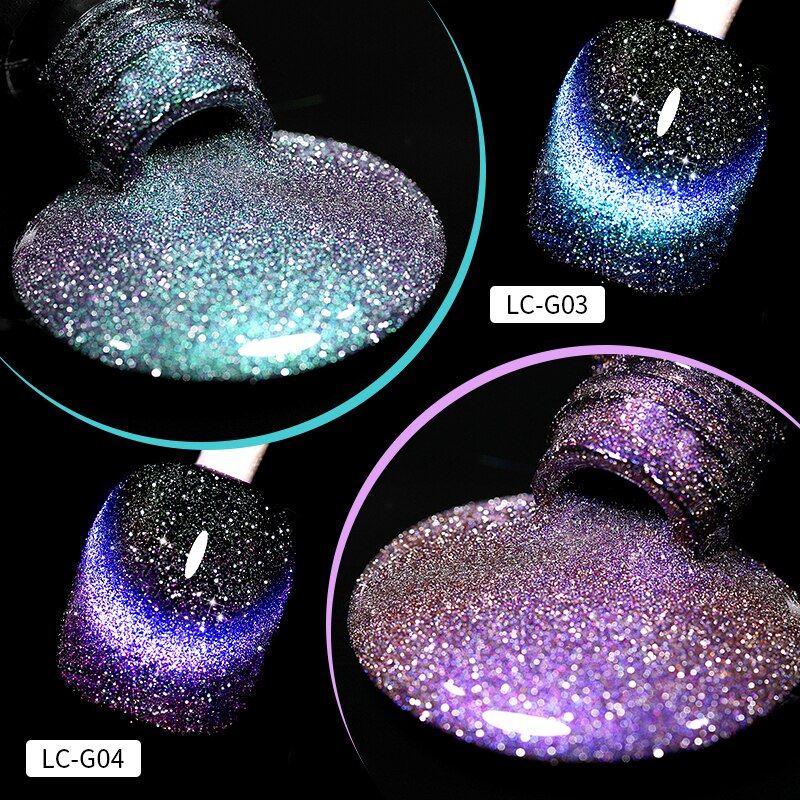 9D Reflective Cat Eye Magnetic Glitter Nail Polish