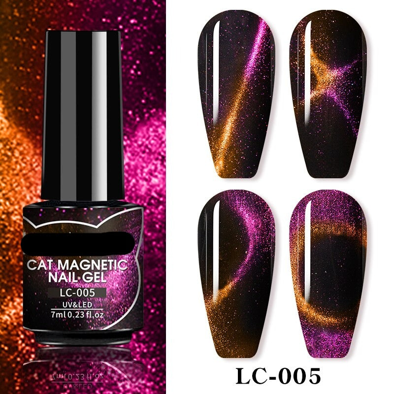 9D Reflective Cat Eye Magnetic Glitter Nail Polish