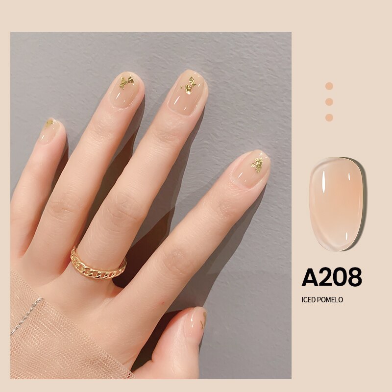 Transparent Nude Jelly Gel Nail Polish Semi Permanent