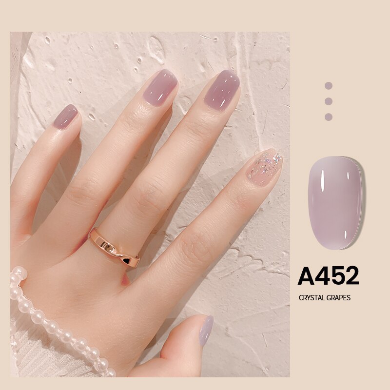 Transparent Nude Jelly Gel Nail Polish Semi Permanent