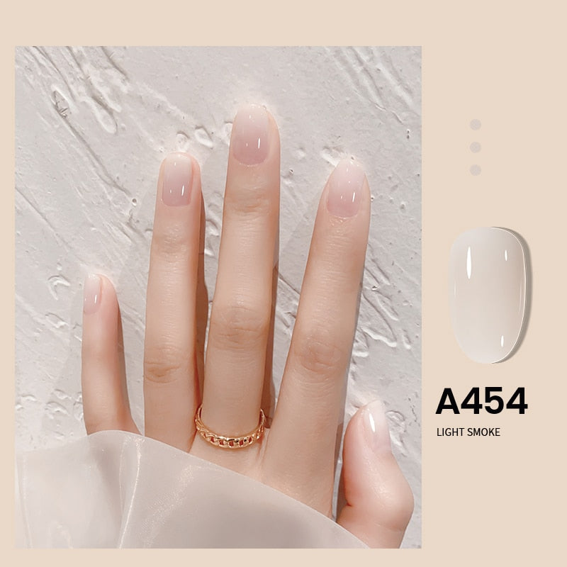 Transparent Nude Jelly Gel Nail Polish Semi Permanent