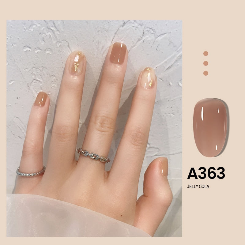 Transparent Nude Jelly Gel Nail Polish Semi Permanent