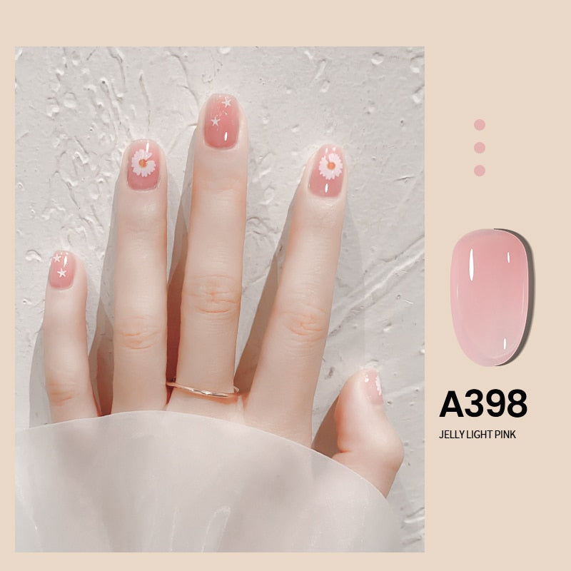 Transparent Nude Jelly Gel Nail Polish Semi Permanent