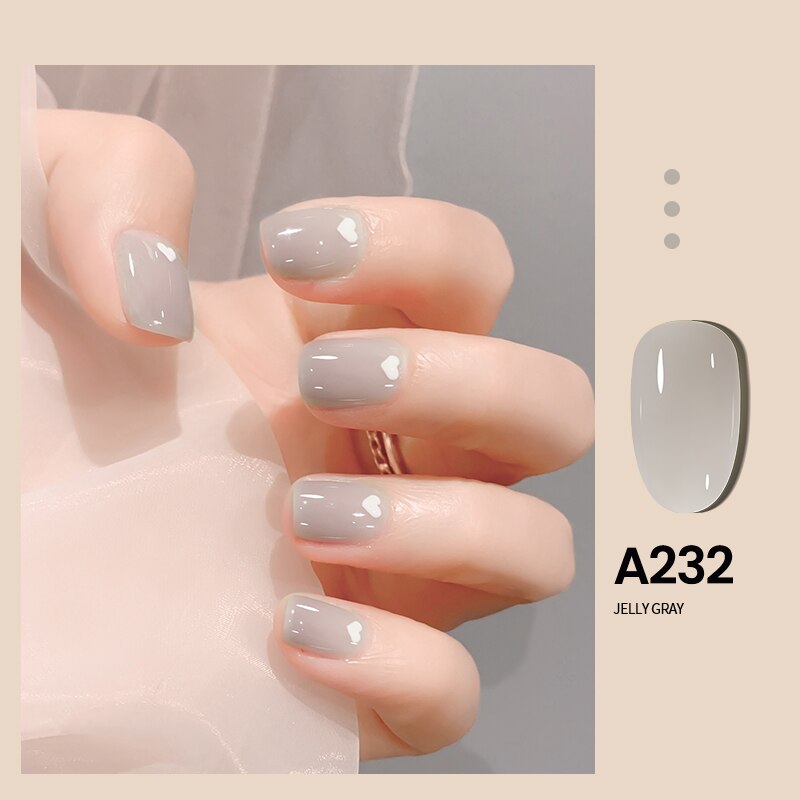 Transparent Nude Jelly Gel Nail Polish Semi Permanent