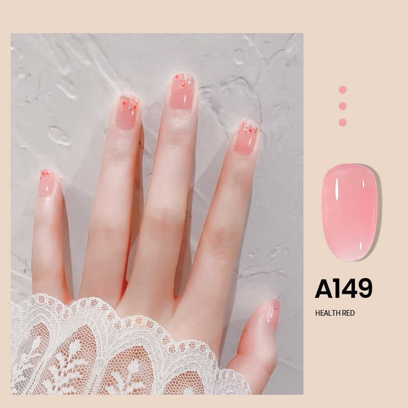 Transparent Nude Jelly Gel Nail Polish Semi Permanent