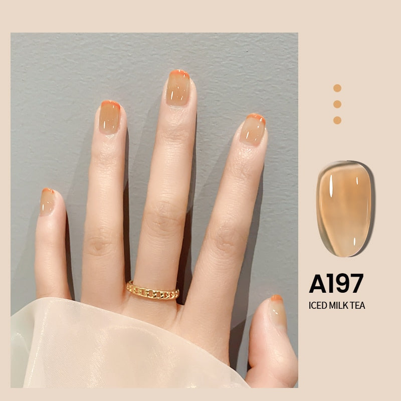 Transparent Nude Jelly Gel Nail Polish Semi Permanent