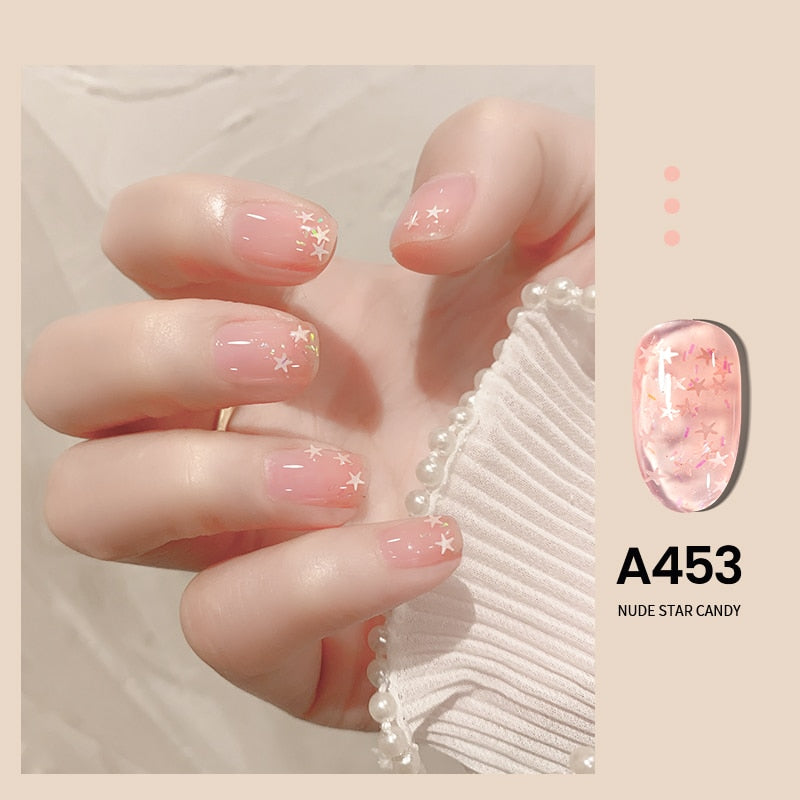 Transparent Nude Jelly Gel Nail Polish Semi Permanent