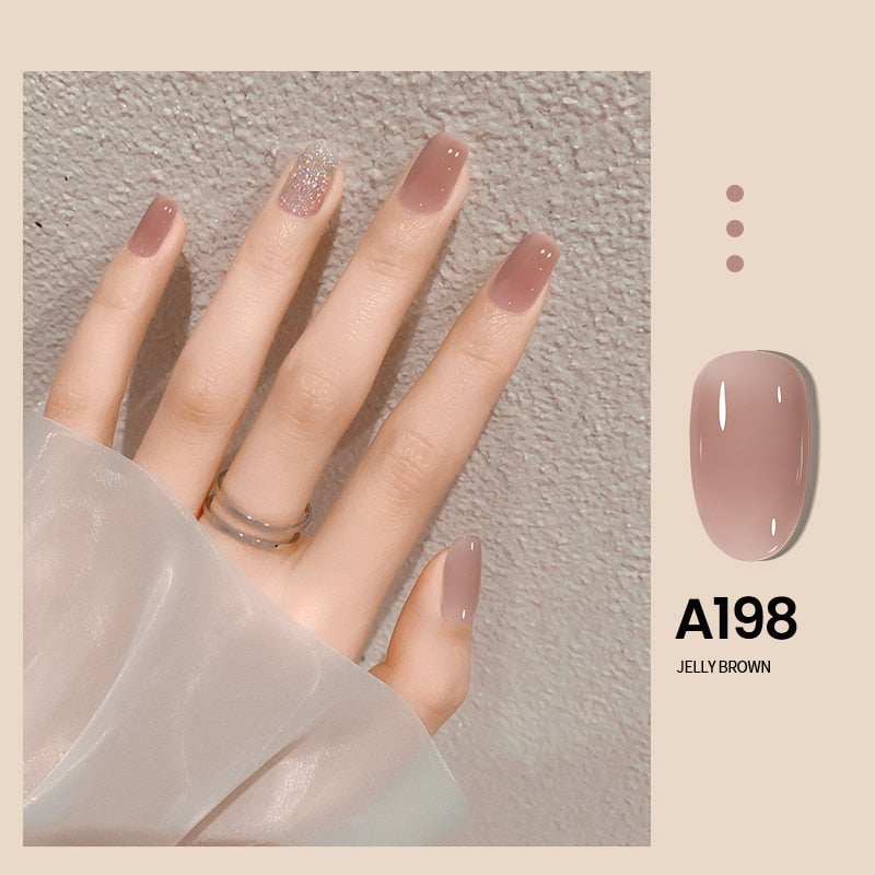 Transparent Nude Jelly Gel Nail Polish Semi Permanent