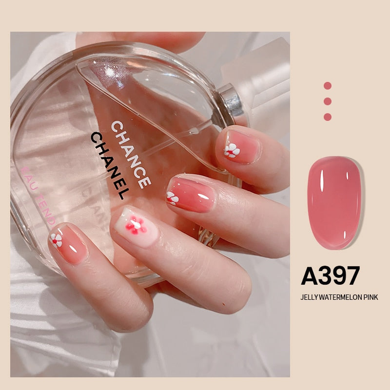 Transparent Nude Jelly Gel Nail Polish Semi Permanent