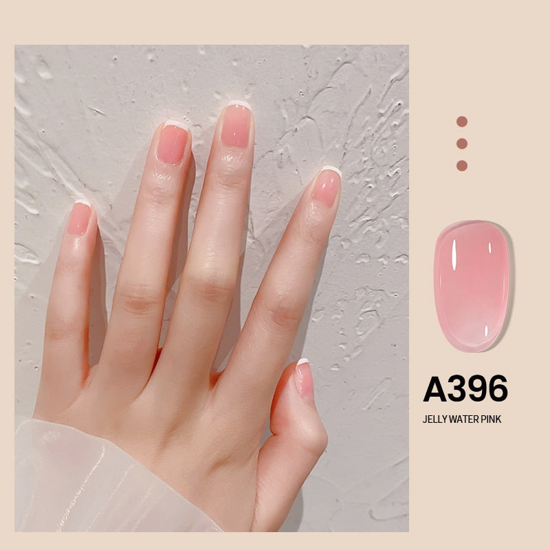 Transparent Nude Jelly Gel Nail Polish Semi Permanent