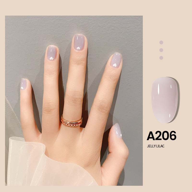 Transparent Nude Jelly Gel Nail Polish Semi Permanent