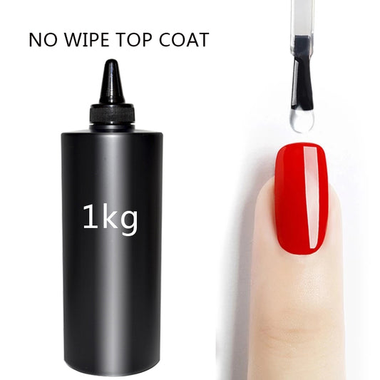 1kg Non Wipe Top Coat Gel Polish Without Sticky Layer