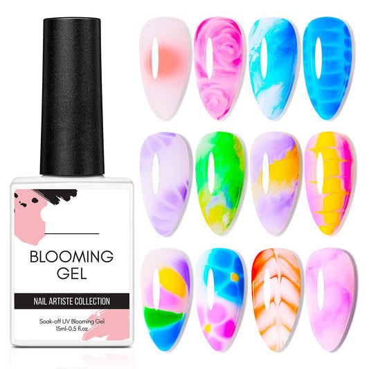 Clear Blooming Gel 15ml Spreading Effect Nail Designs