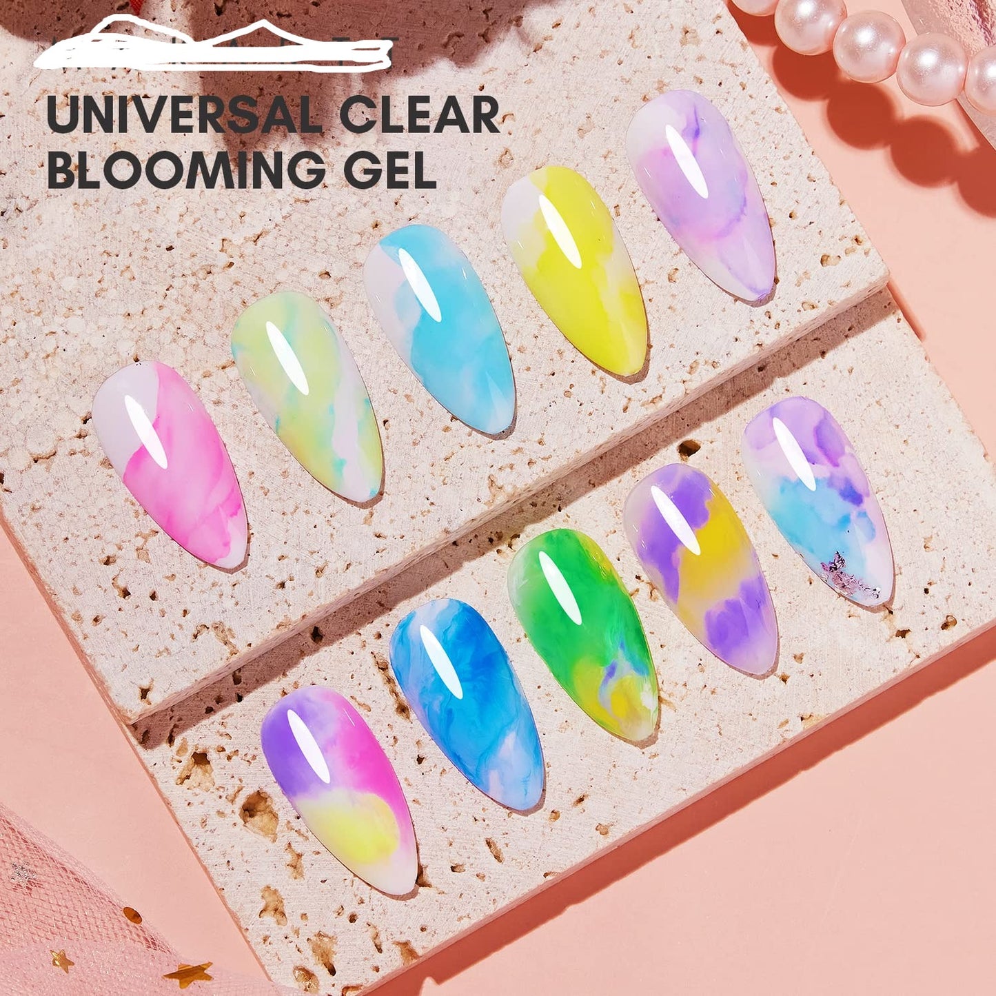 Clear Blooming Gel 15ml Spreading Effect Nail Designs