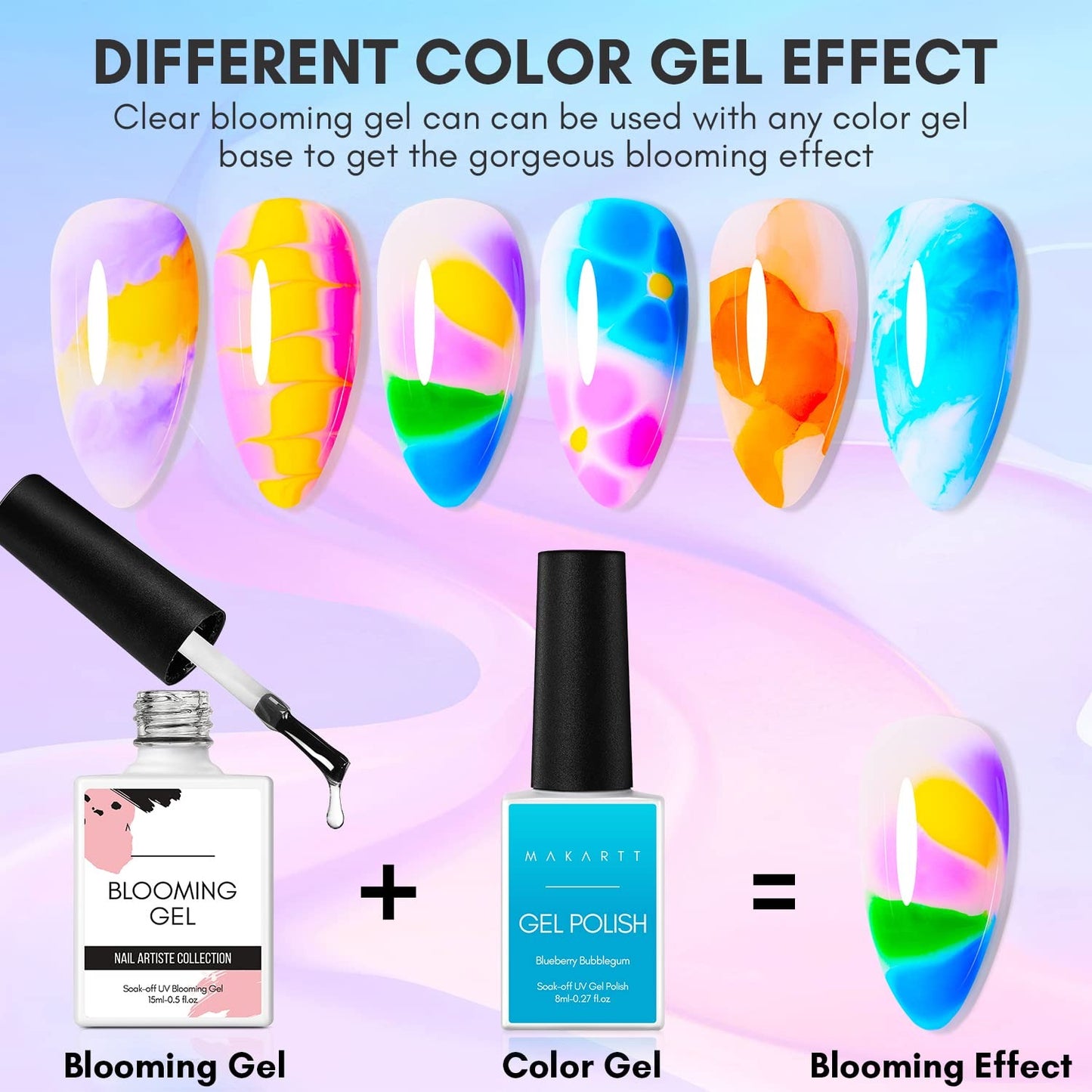 Clear Blooming Gel 15ml Spreading Effect Nail Designs