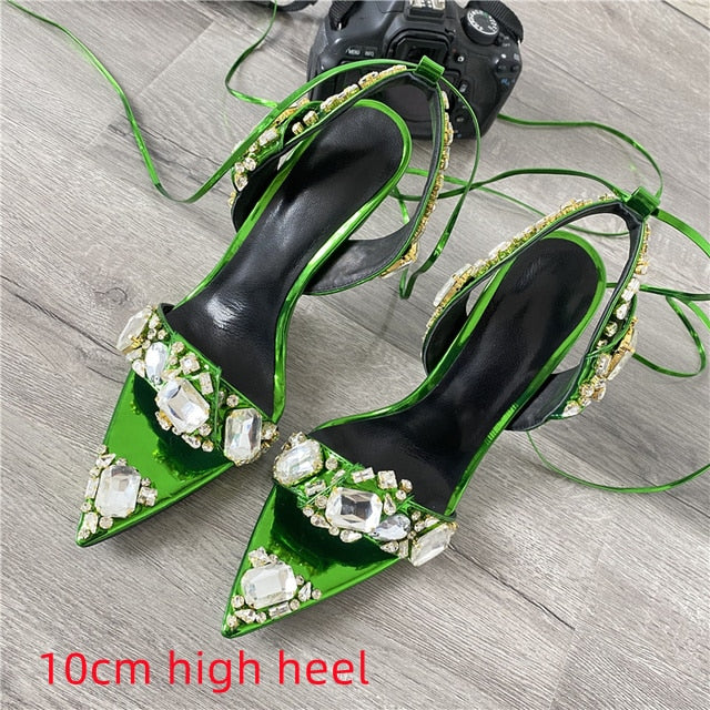 Crystal Women Wedding Rhinestone High Heels