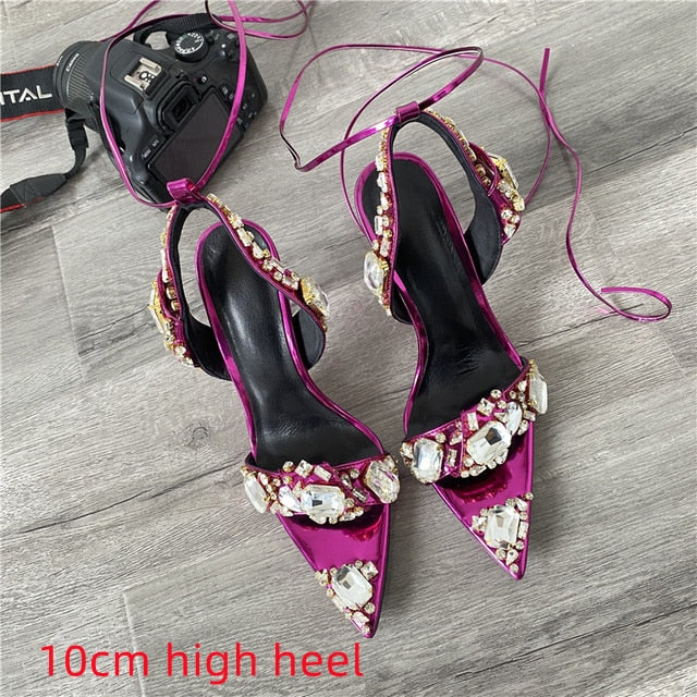 Crystal Women Wedding Rhinestone High Heels