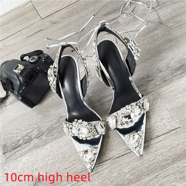 Crystal Women Wedding Rhinestone High Heels