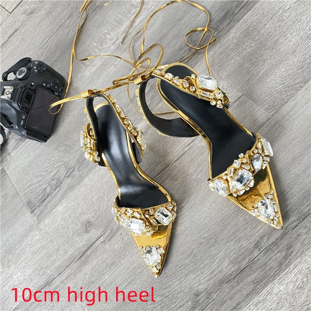 Crystal Women Wedding Rhinestone High Heels