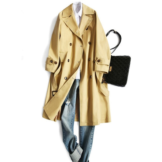 Women Trench Double Breasted Trench coat