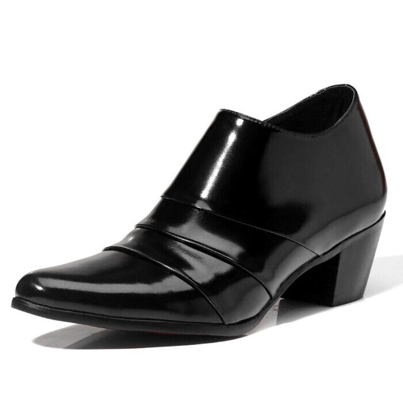 High Heel Oxfords Men Wedding Shoes