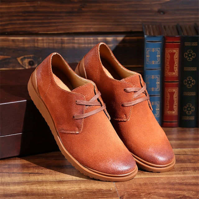 Men Leather Shoes Casual Outdoor Flats Handmade